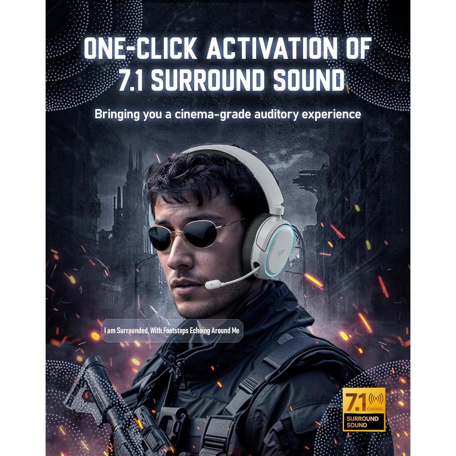 Auriculares Gaming Inalámbricos Valorise UG-08S 100H RGB