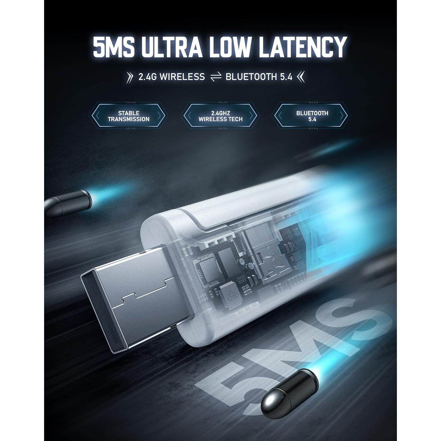 Auriculares Gaming Inalámbricos Valorise UG-08S 100H RGB