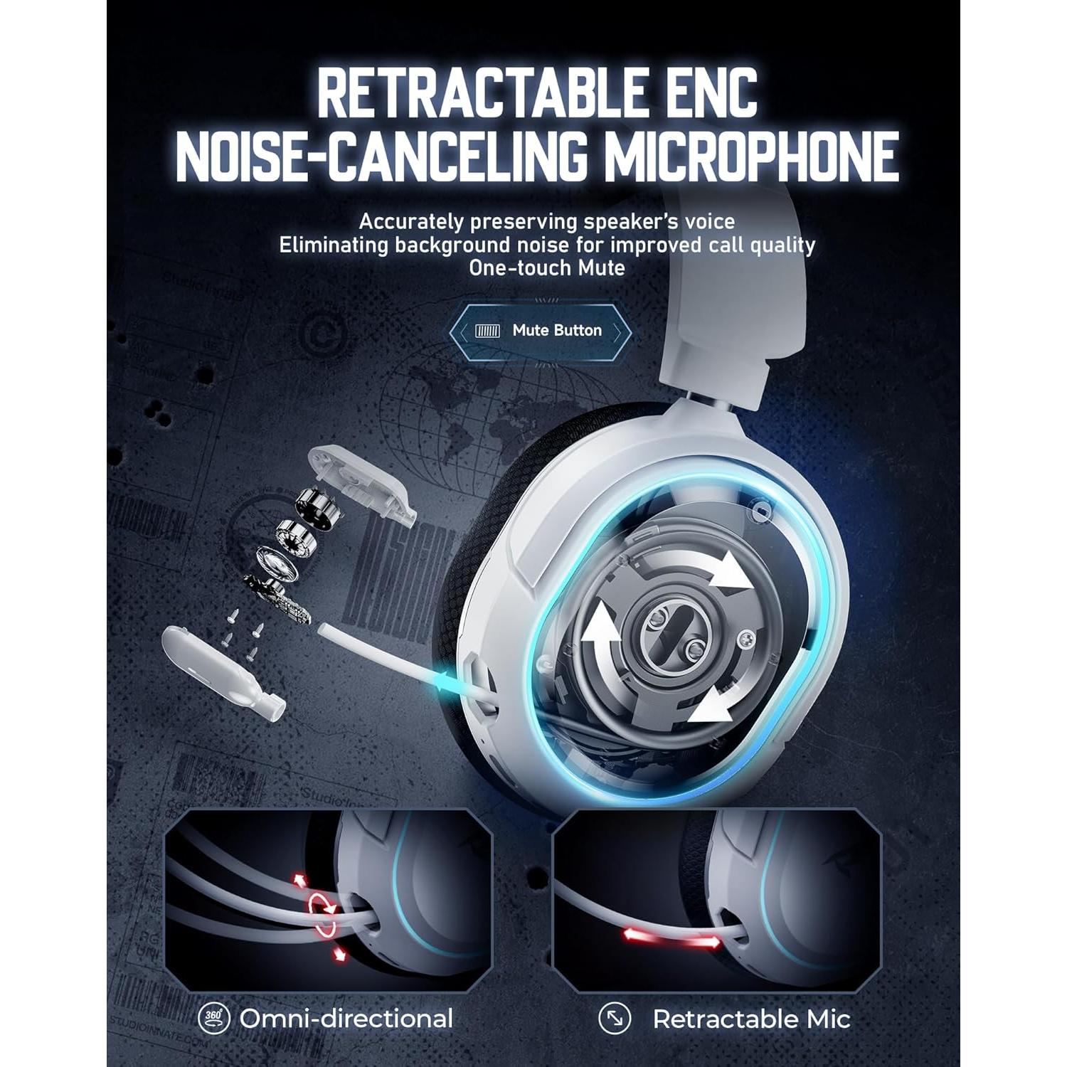 Auriculares Gaming Inalámbricos Valorise UG-08S 100H RGB