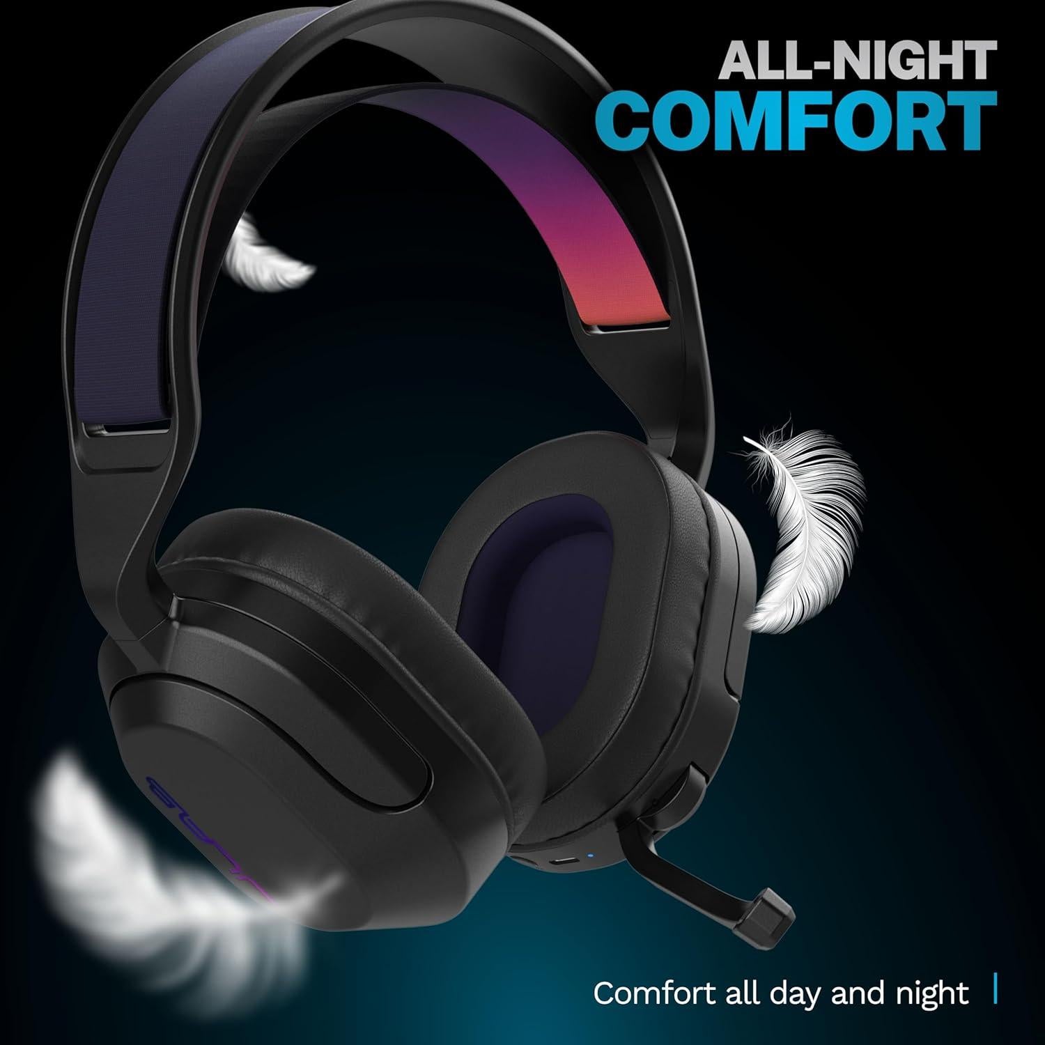 Auriculares Gaming Inalámbricos JLab Nightfall 50mm