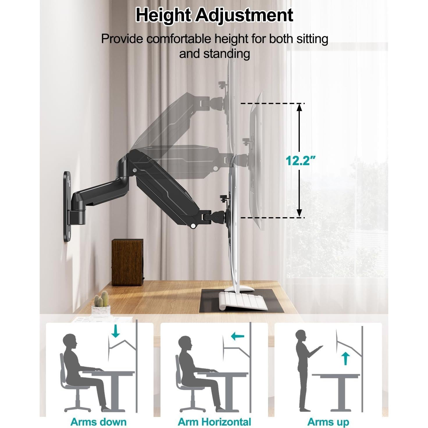 Soporte de Pared MOUNT PRO para Monitor 13-32" Negro