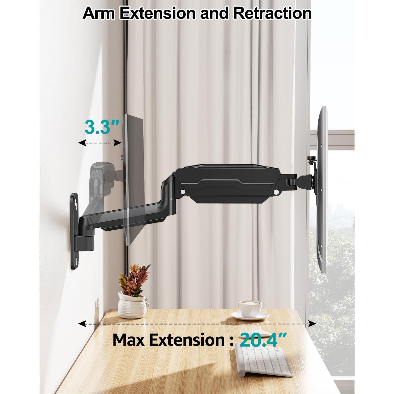 Soporte de Pared MOUNT PRO para Monitor 13-32" Negro