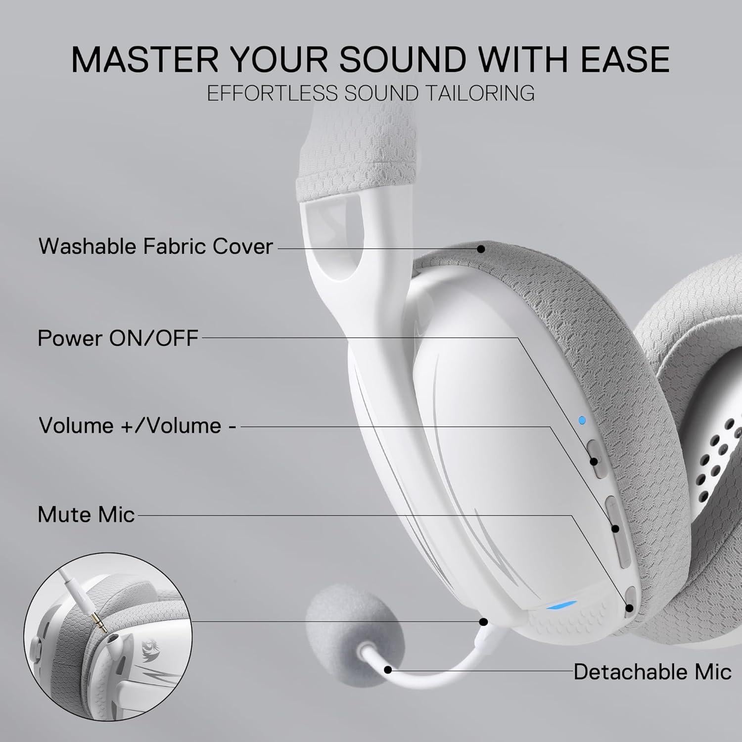 Auriculares Gaming Inalámbricos Redragon H878 7.1 RGB