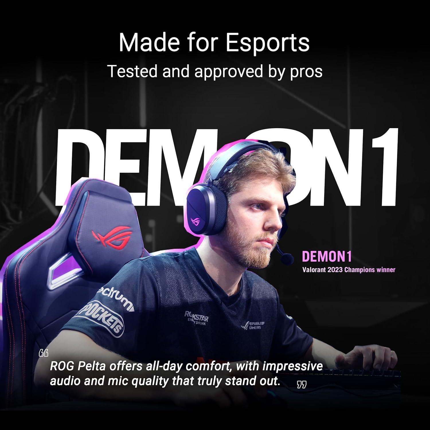 Auriculares Gaming Inalámbricos ASUS ROG Pelta 50mm RGB