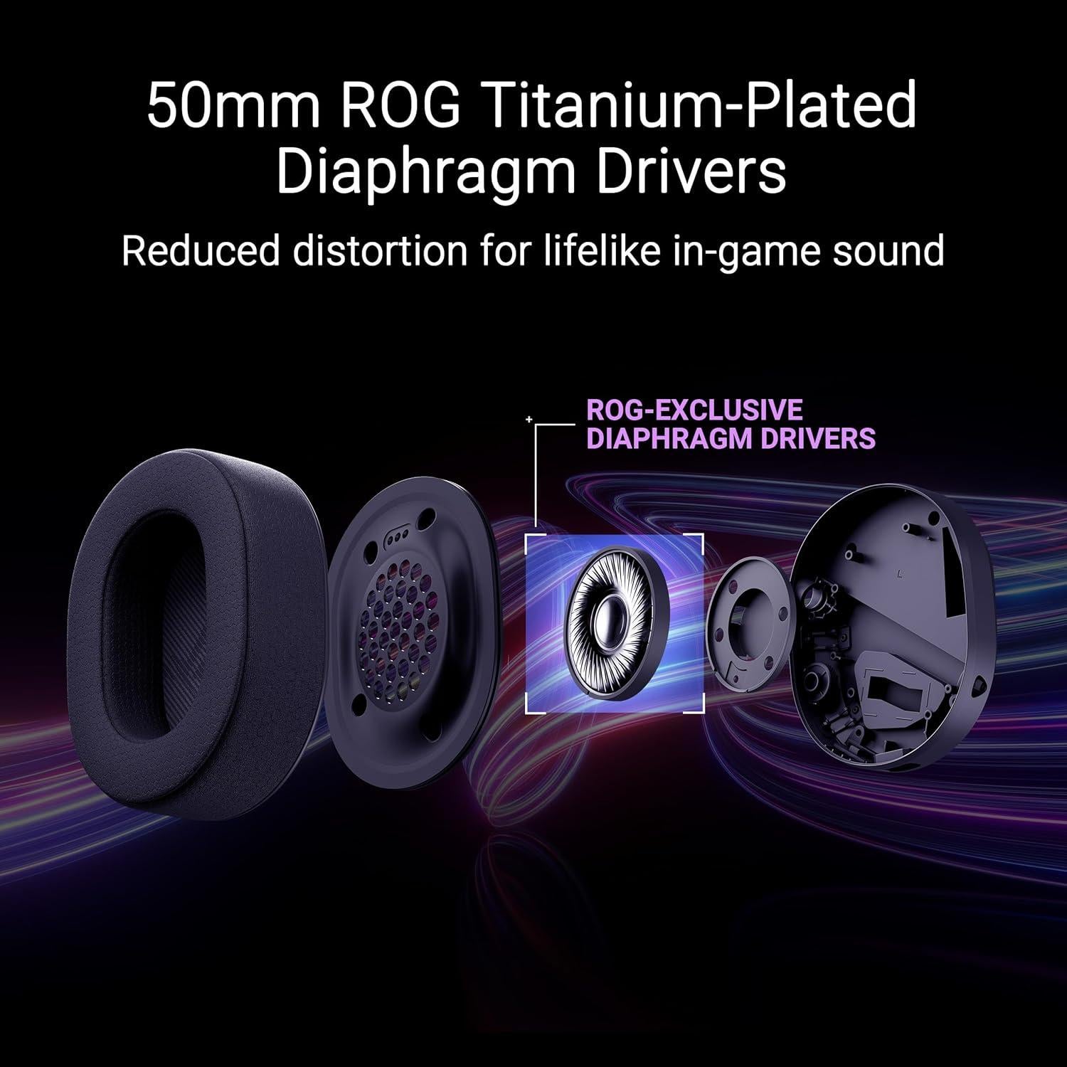 Auriculares Gaming Inalámbricos ASUS ROG Pelta 50mm RGB