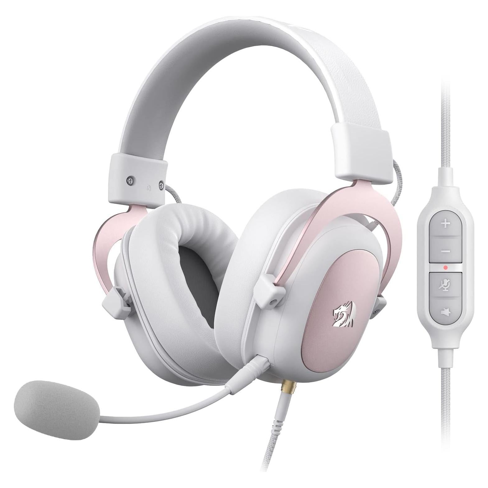 Auriculares Gaming Redragon H510 Zeus Blanco 7.1 Sonido