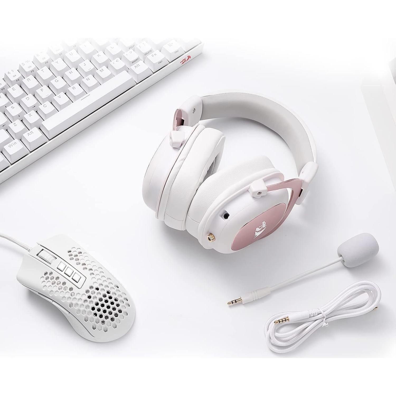 Auriculares Gaming Redragon H510 Zeus Blanco 7.1 Sonido