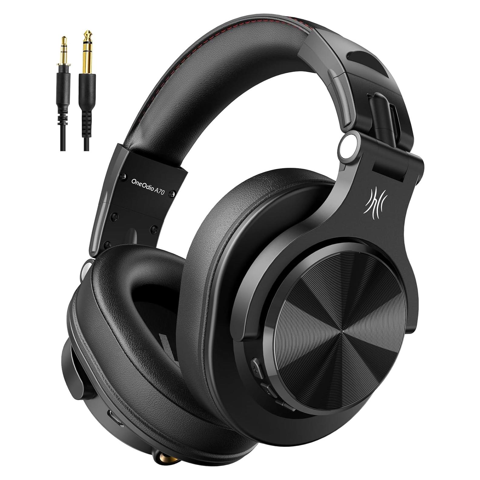 Auriculares Bluetooth OneOdio A70 Hi-Res 72H Negro