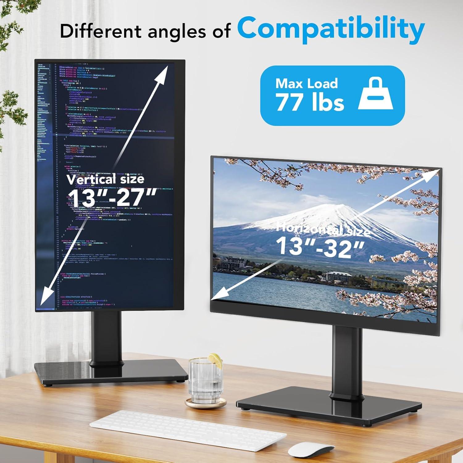 Soporte de Escritorio para Monitor AX WABER Ajustable 13-32"