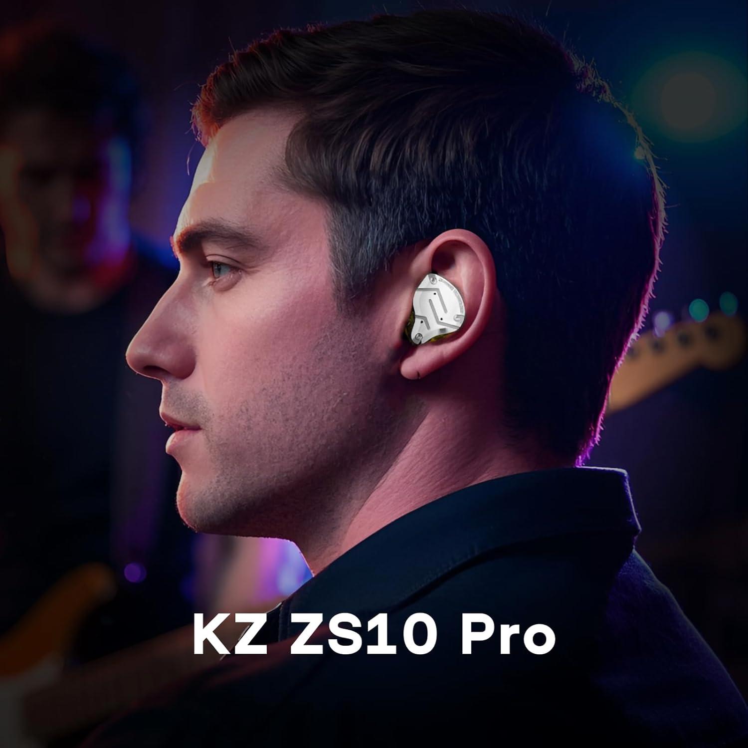 Auriculares In Ear Linsoul KZ ZS10 Pro 4BA+1DD HiFi Negro