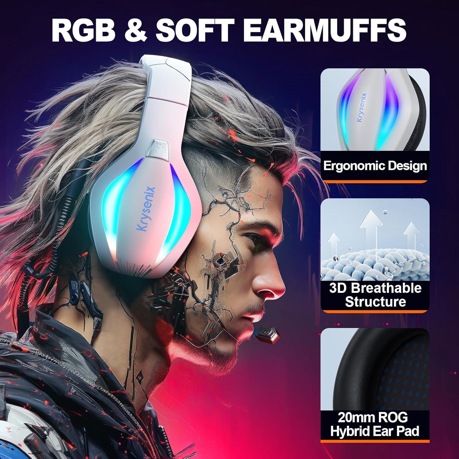 Auriculares Gaming Krysenix PG1 con Micrófono y RGB