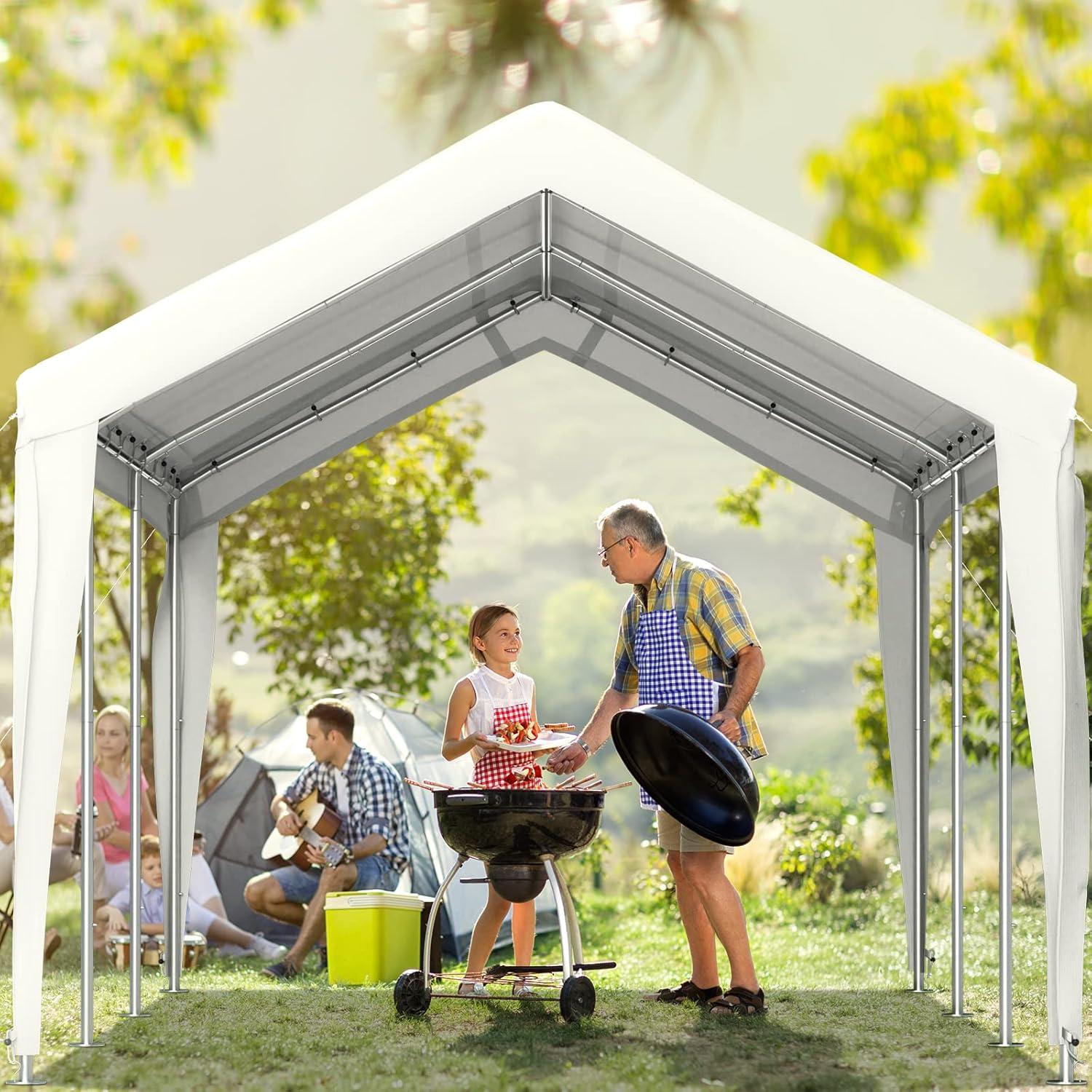 Cubierta VEVOR 3,05x6,10m Lona PE Resistente al Agua