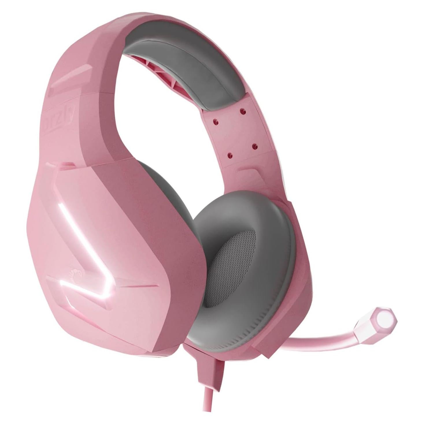 Auriculares Gaming Orzly RXH-20 Rosa con Micrófono y Sonido Estéreo