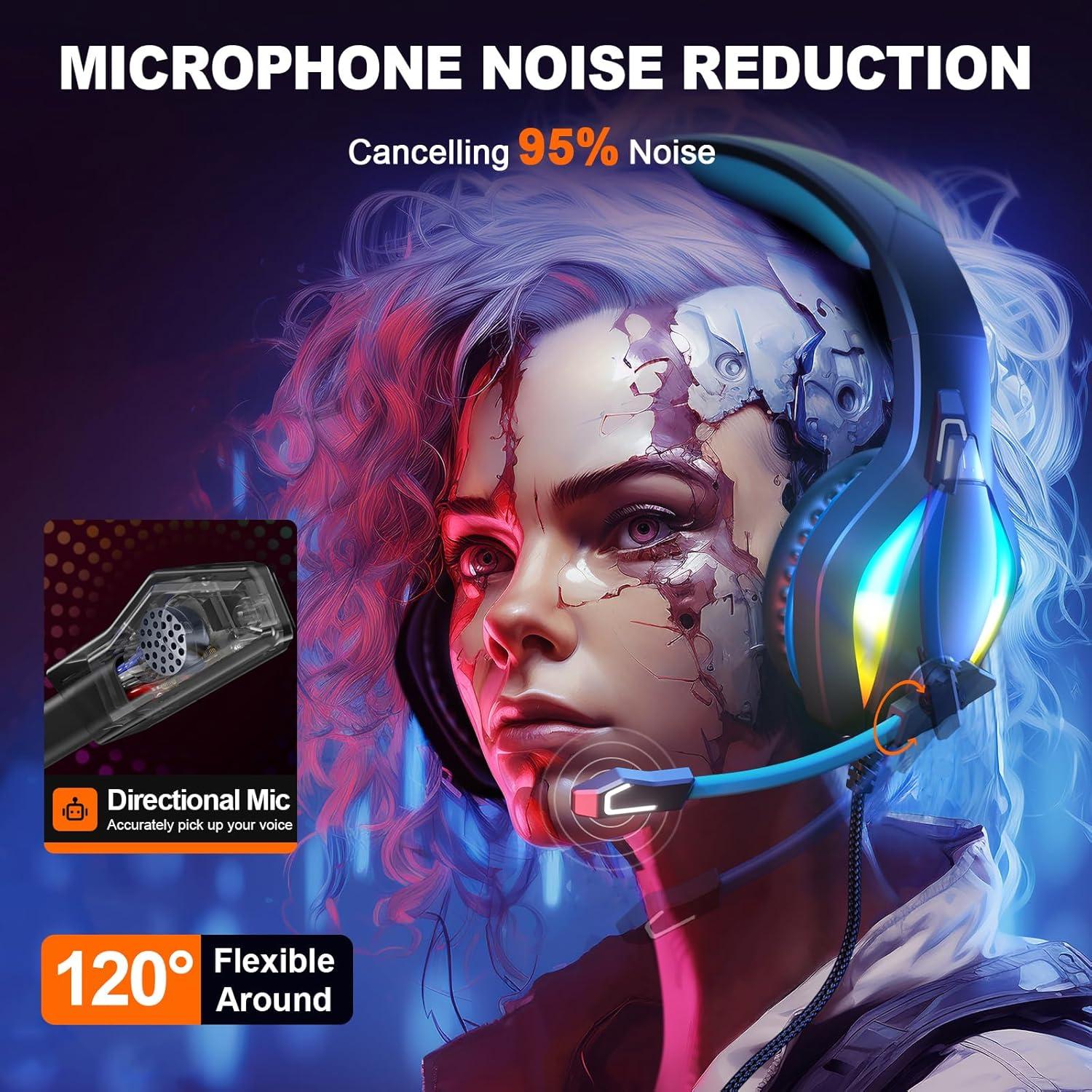 Auriculares Gaming G1 con Micrófono y Cancelación de Ruido