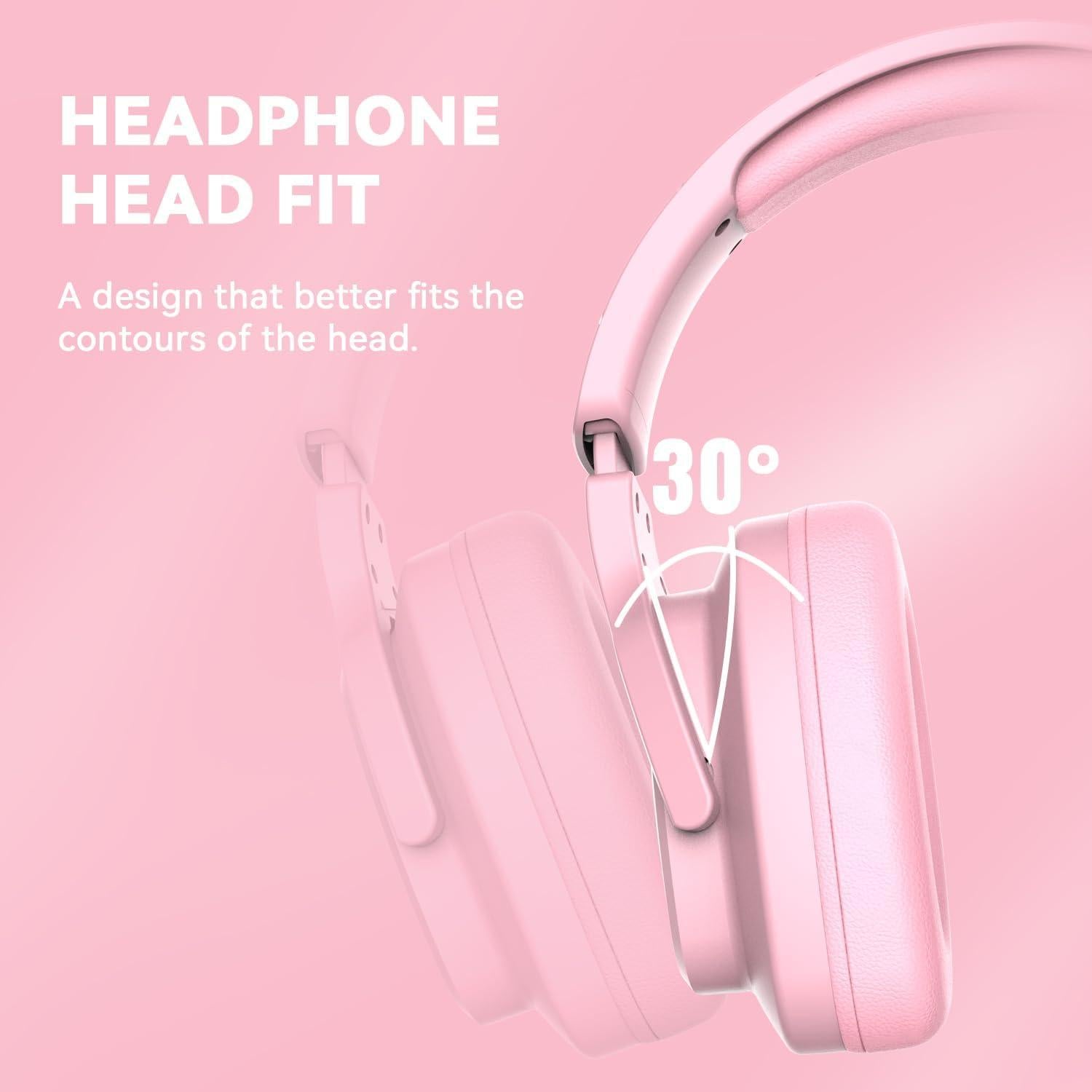 Auriculares Gaming Jimonyer A82 Rosa con Sonido Surround