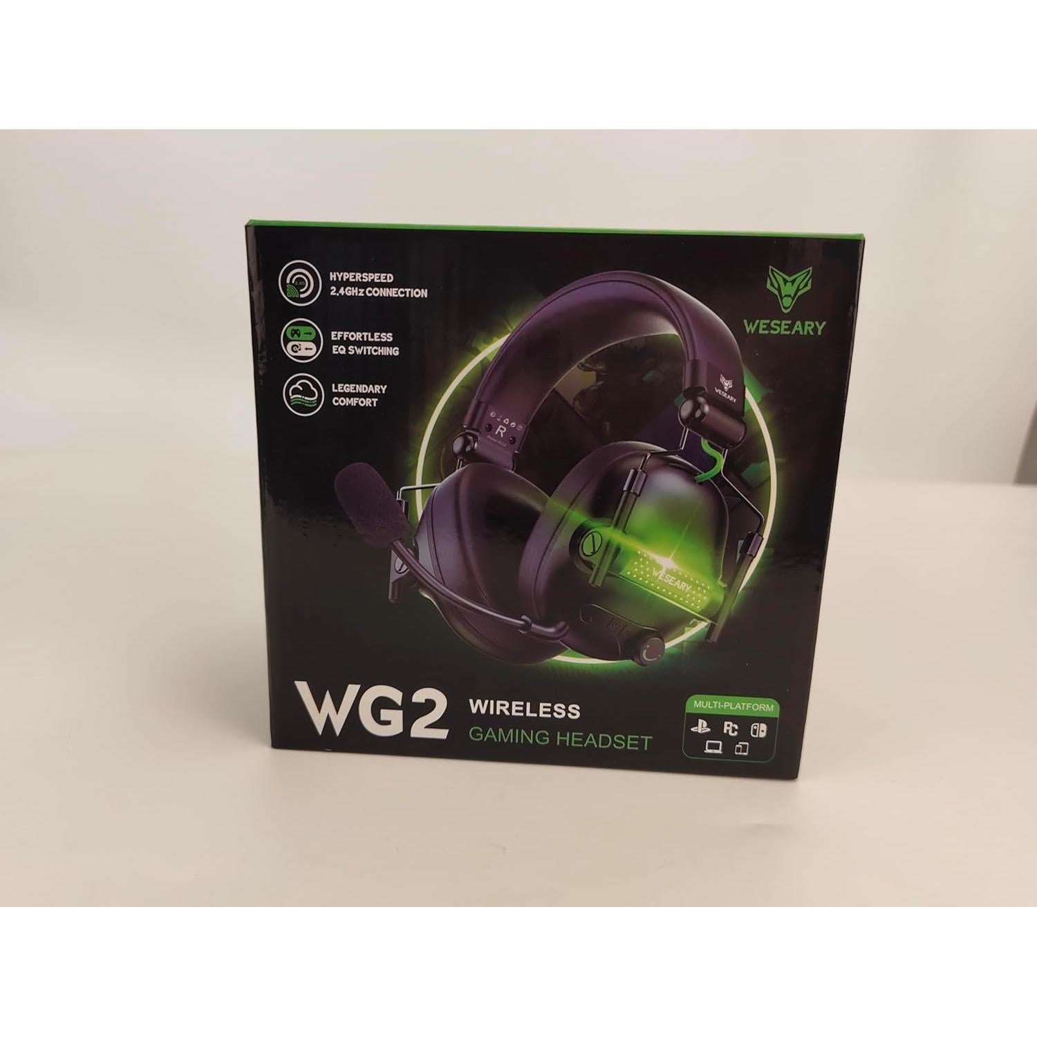 Auriculares Gaming Inalámbricos WESEARY WG2 50h PS5 PC
