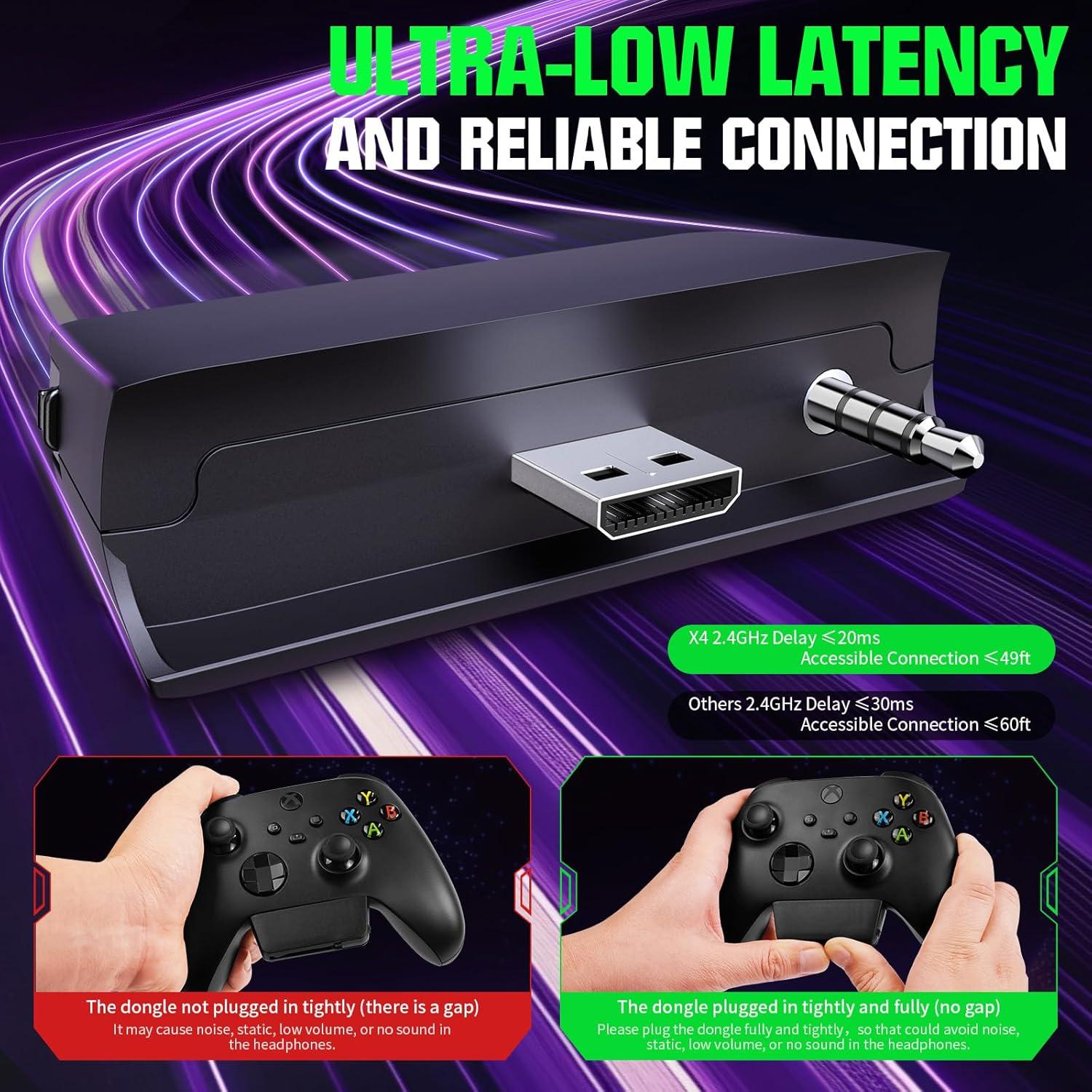 Auriculares Inalámbricos YPBDAN X4 para Juegos - 70H, Bluetooth 5.3