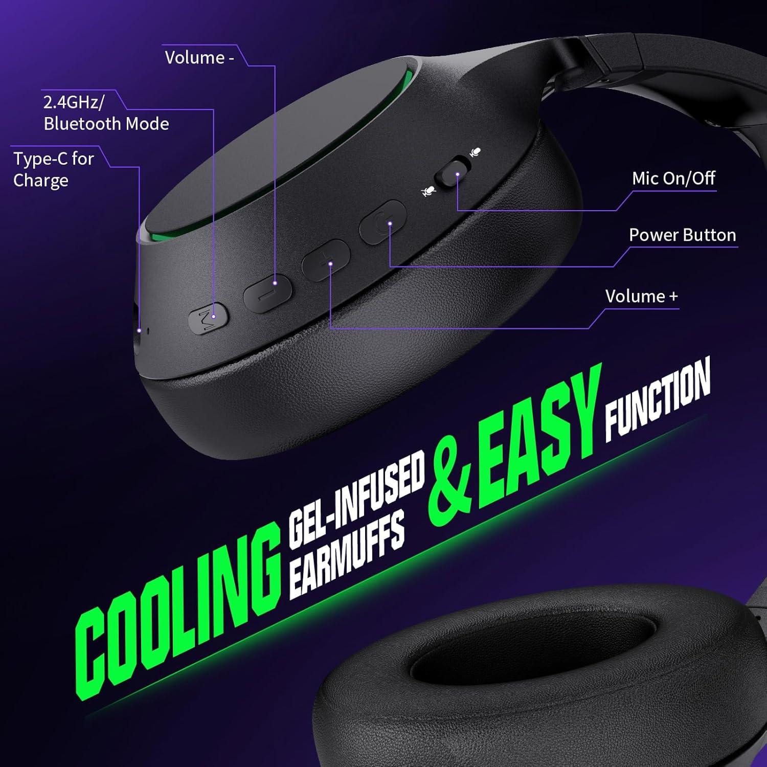 Auriculares Inalámbricos YPBDAN X4 para Juegos - 70H, Bluetooth 5.3