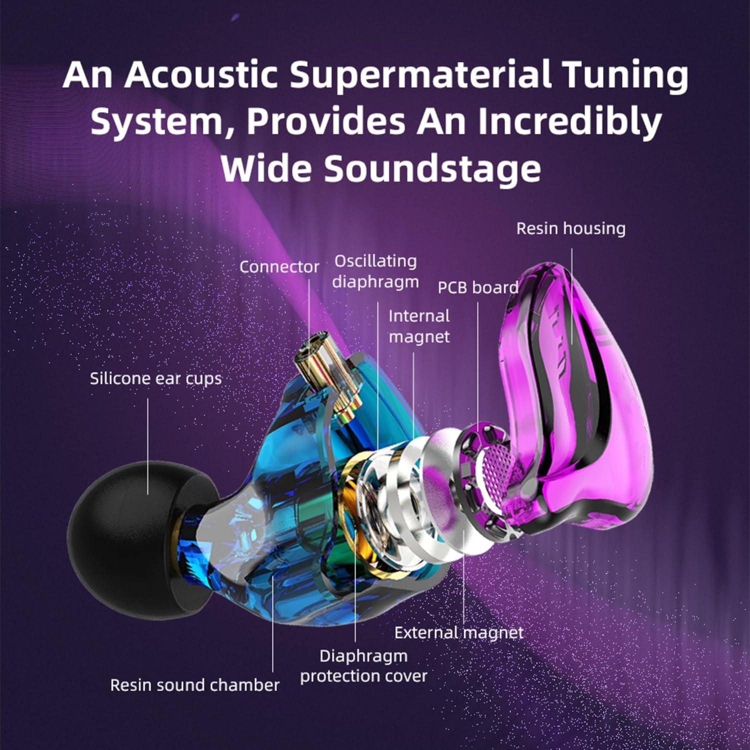 Auriculares Intrauditivos QKZ AK6 Pro con Micrófono 10mm