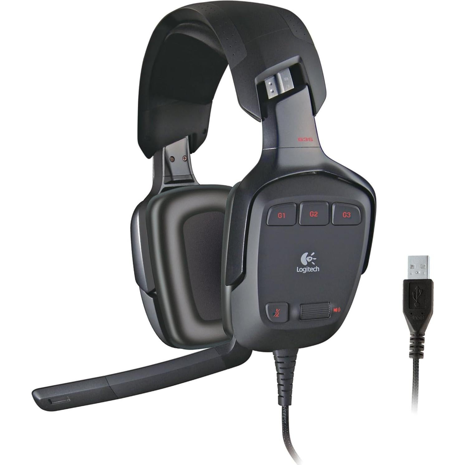 Auriculares Gaming Logitech G35 7.1 Surround Sonido