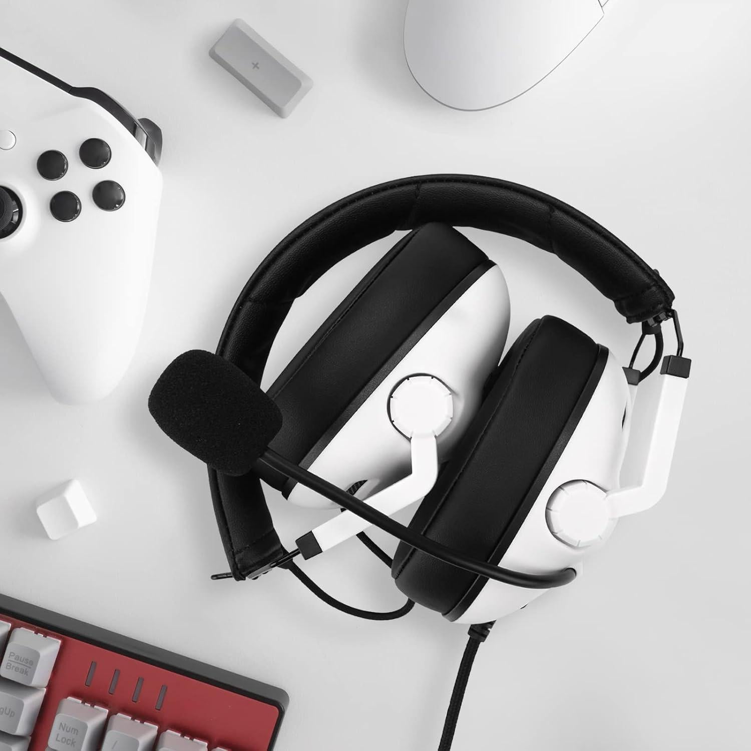 Auriculares Gaming Jeecoo J50 Estéreo con Micrófono - Blanco