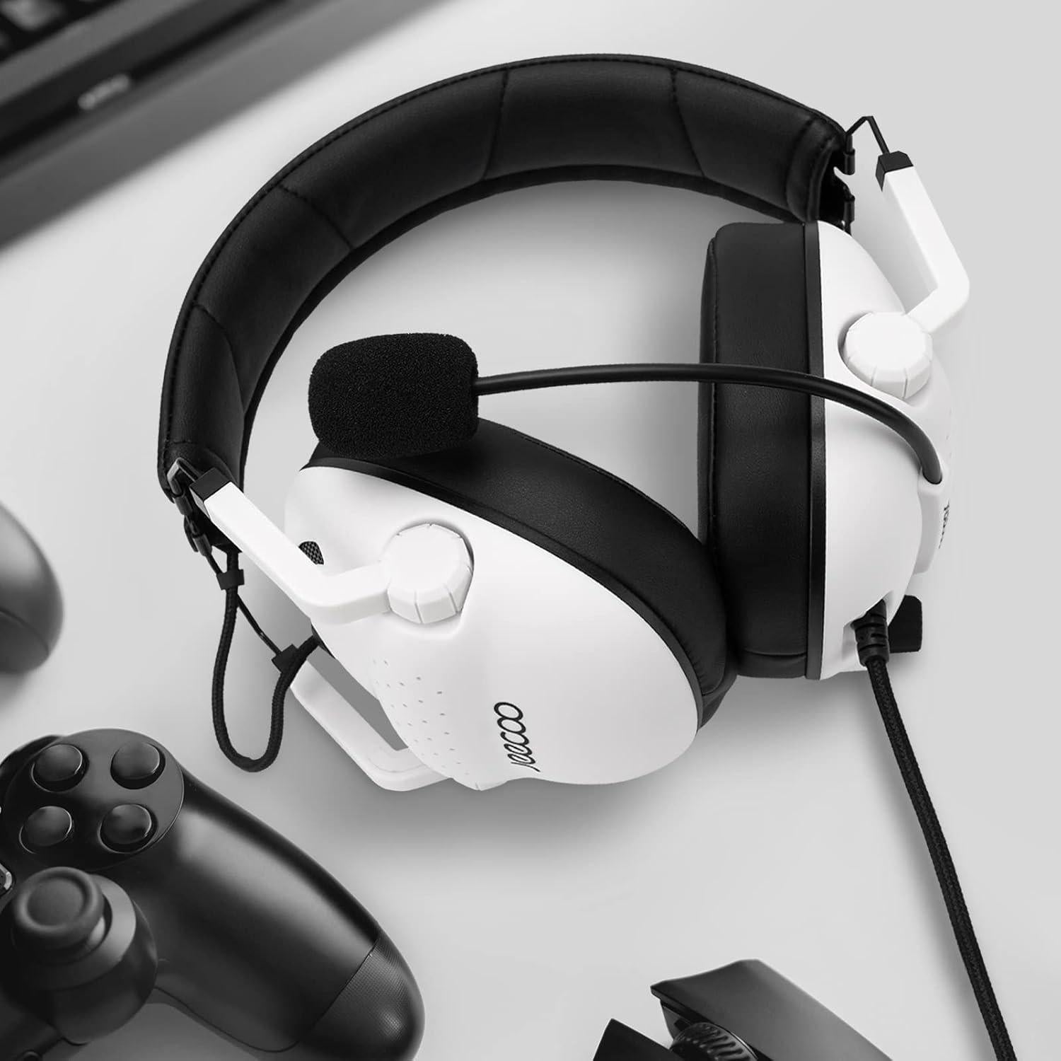 Auriculares Gaming Jeecoo J50 Estéreo con Micrófono - Blanco