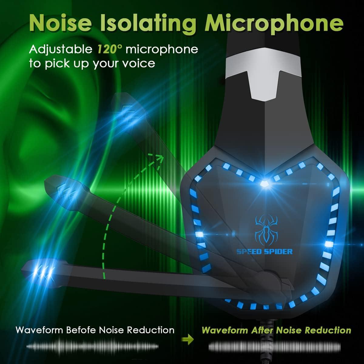 Auriculares Gaming Sktome con Cambiador de Voz y Micrófono