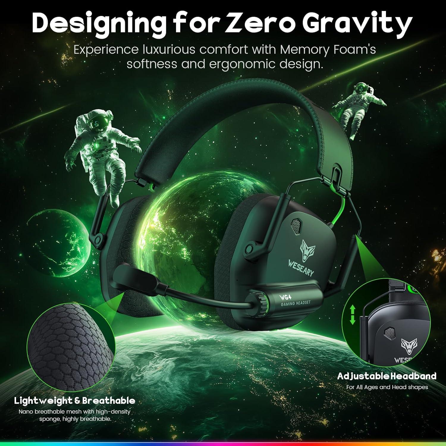 Auriculares Inalámbricos WESEARY WG4 para Juegos 3D PC PS5