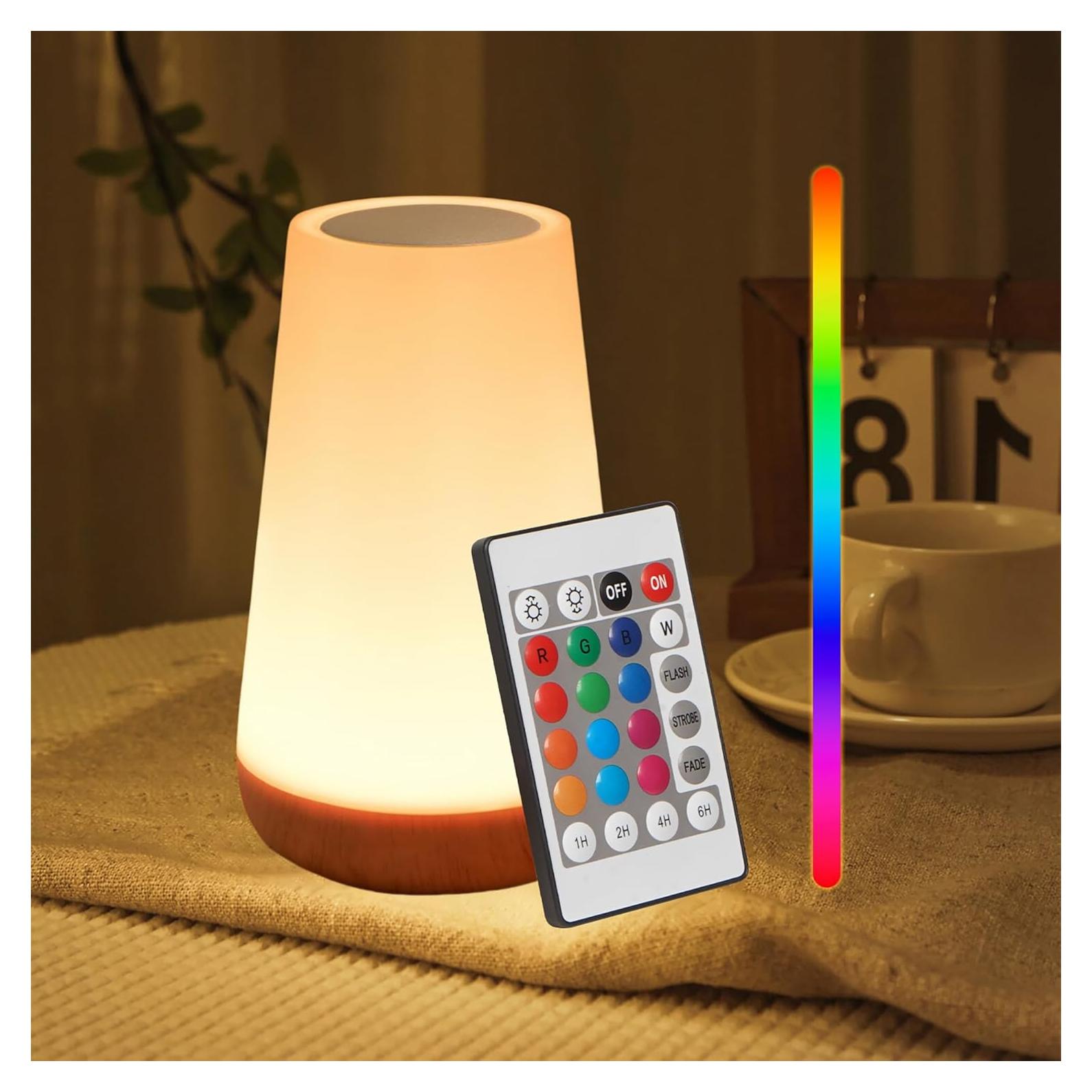 Luz Nocturna LED LHYueTong 13 Colores RGB Táctil