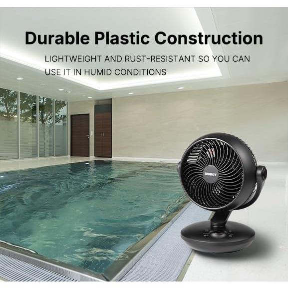 Ventilador de Escritorio SIGBOT 30.5cm con Control Remoto 8 Velocidades