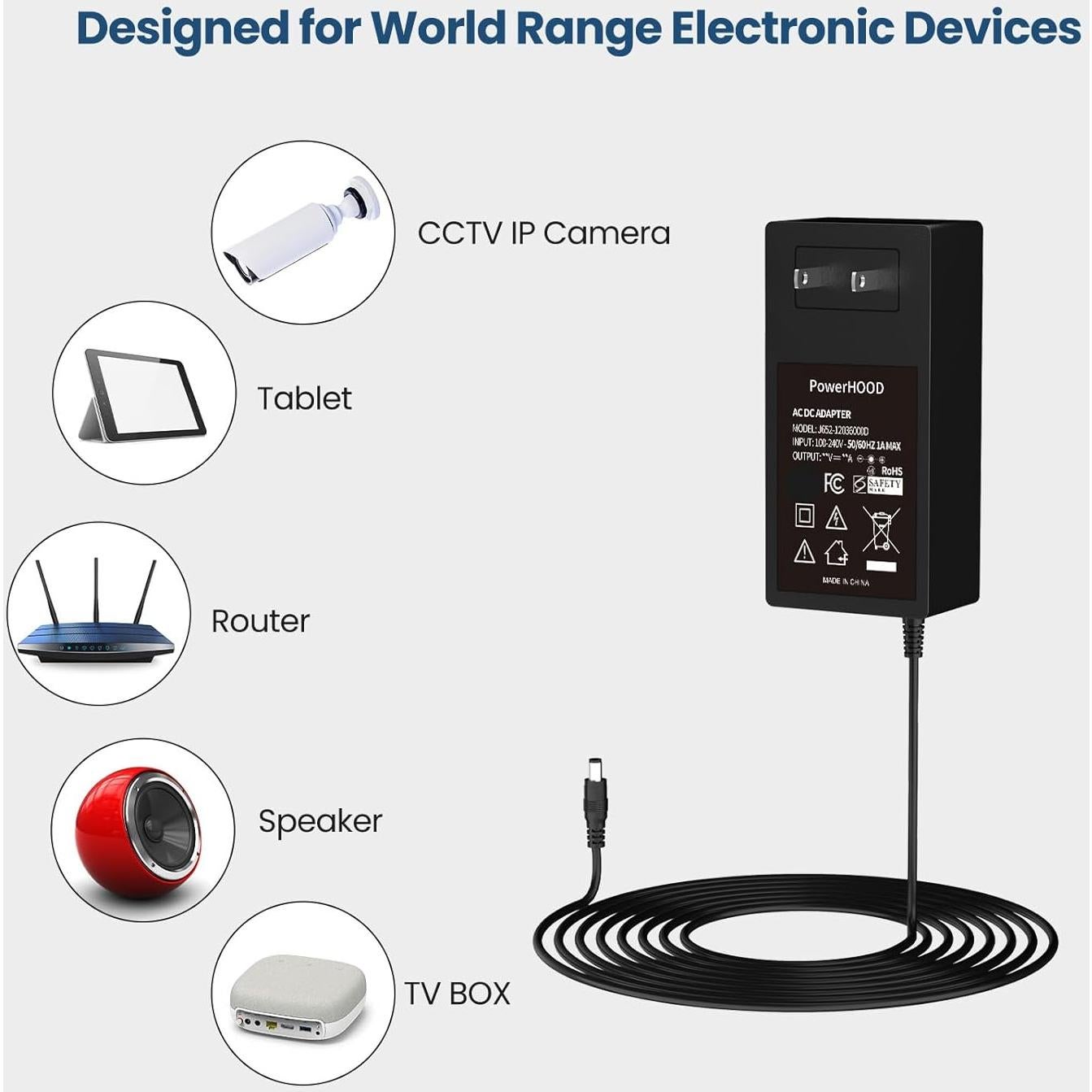 Adaptador 24V AC/DC PowerHOOD para Ventilador Dreo DR-HPF001
