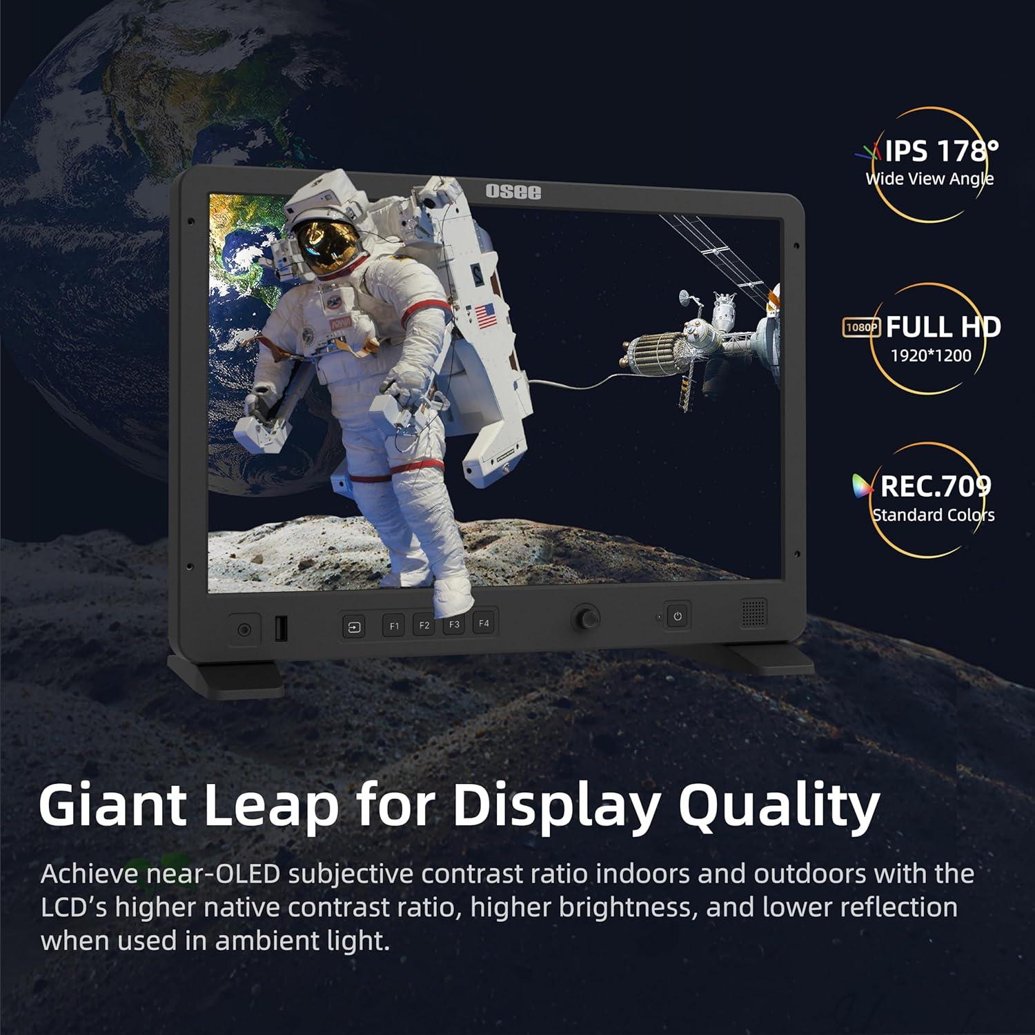 Monitor Osee Mega 15S 15.4" 1500 Nits Pro HDR con Funda