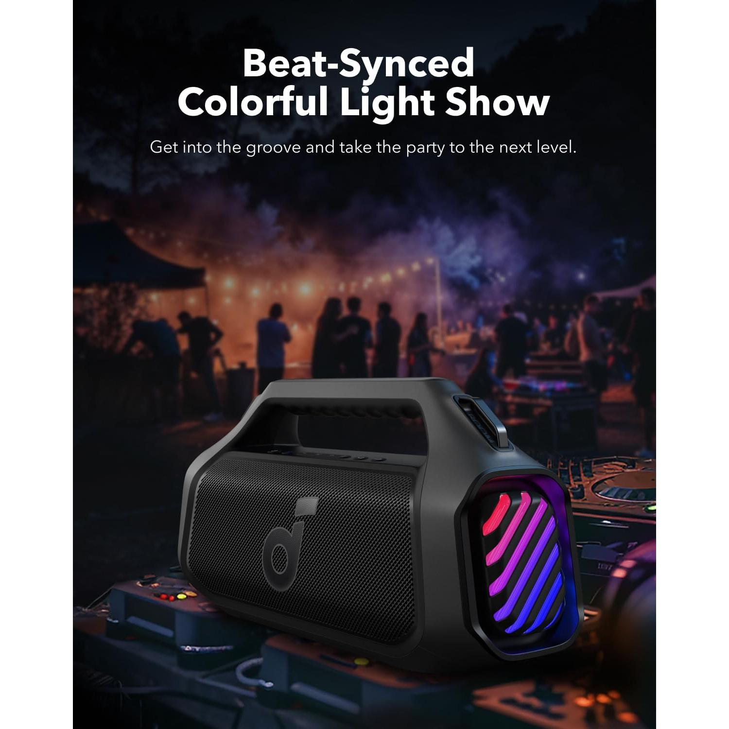 Altavoz Bluetooth Soundcore Boom 2 Plus 140W IPX7 20H RGB