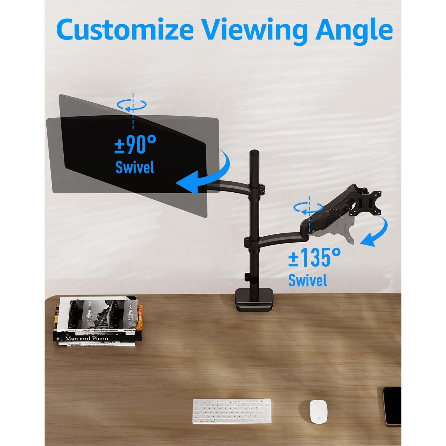 Soporte Doble para Monitor MOUNTUP 32" 2-8 kg Ajustable