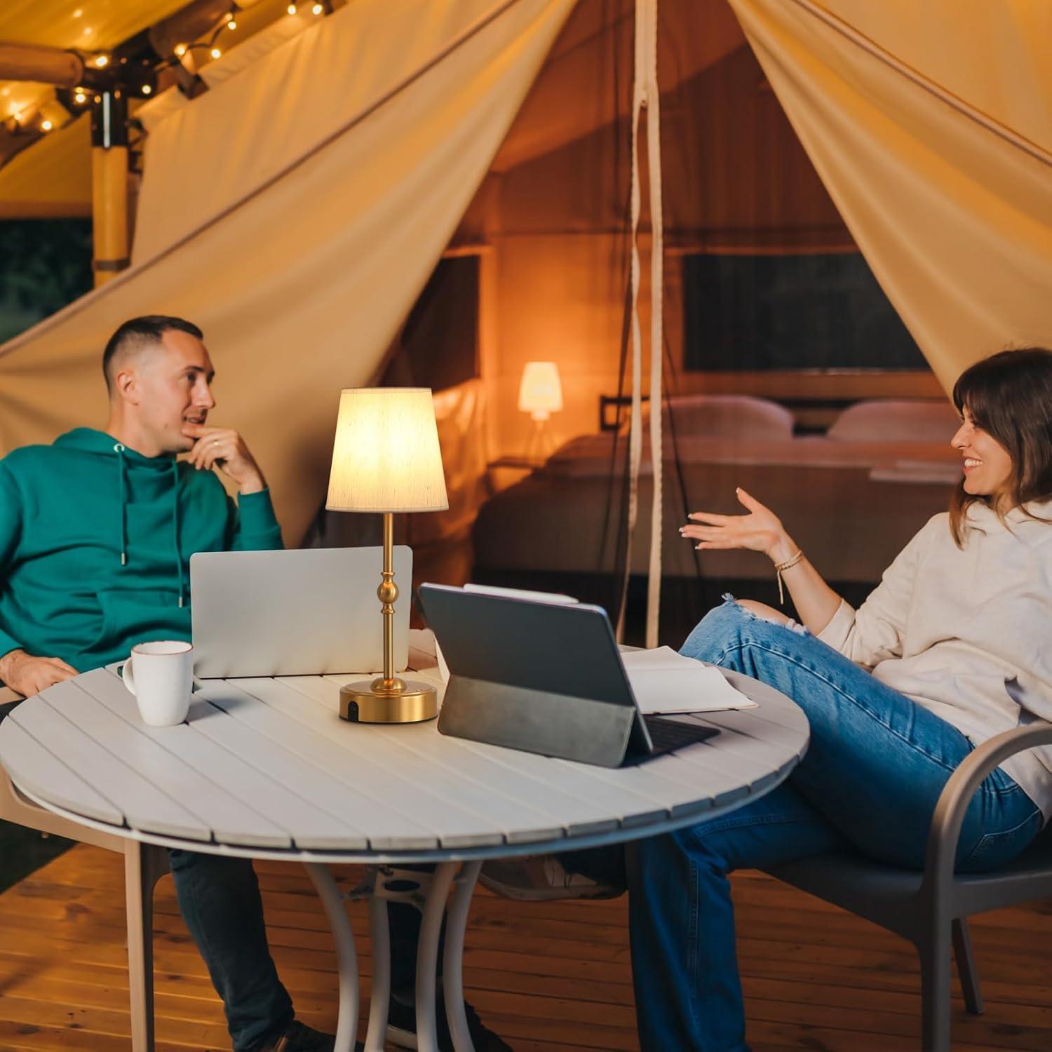 Lámpara de Mesa LED MEIXI 10000mAh Inalámbrica Regulable