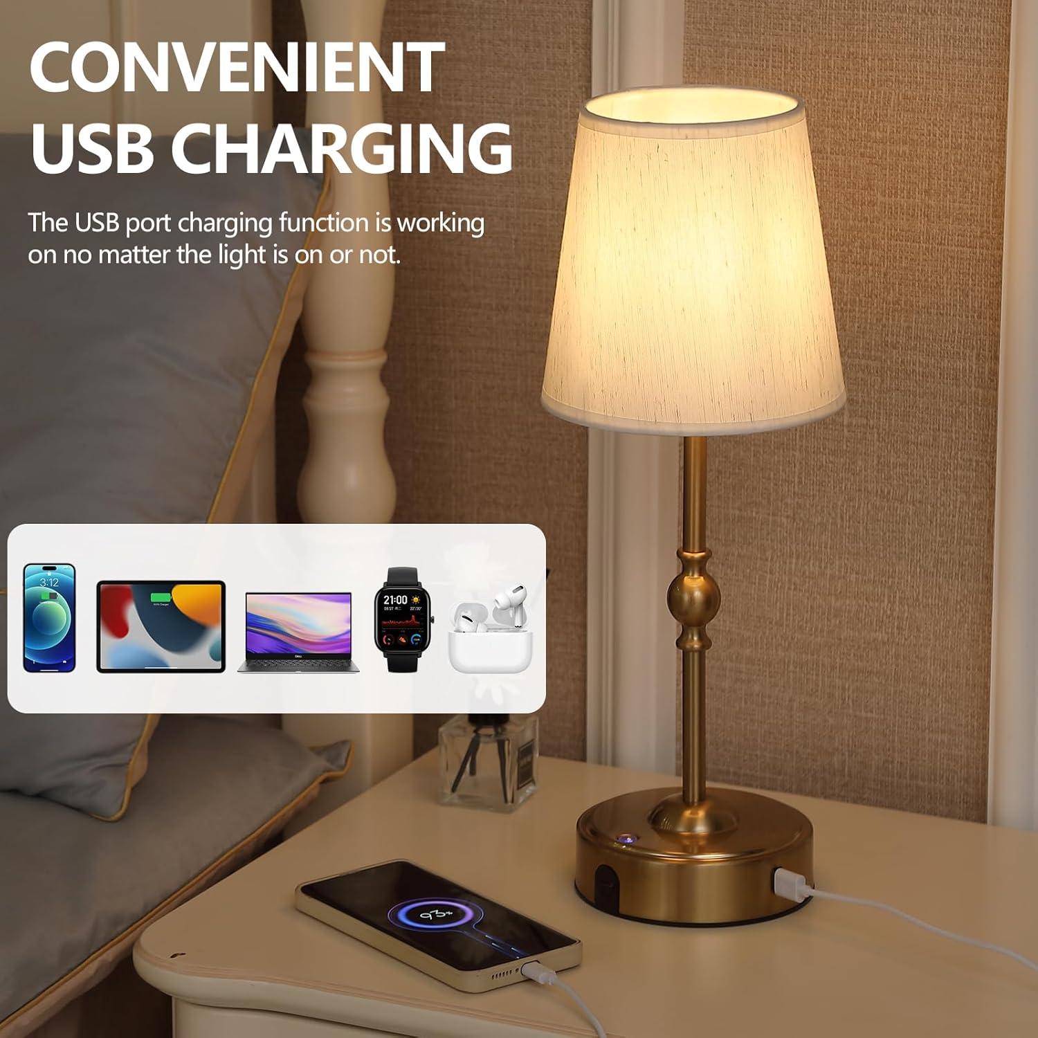 Lámpara de Mesa LED MEIXI 10000mAh Inalámbrica Regulable