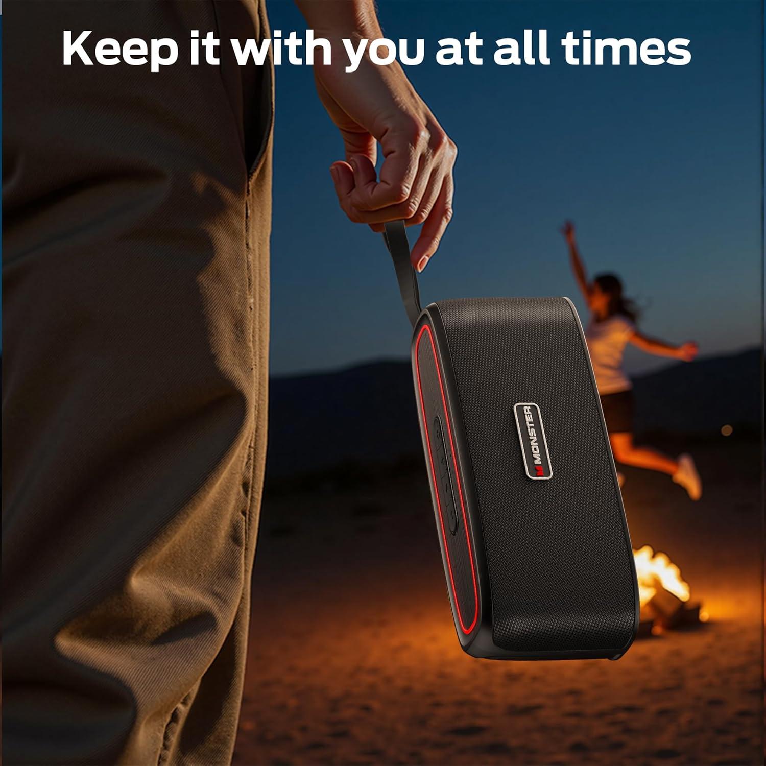 Altavoz Bluetooth Portátil Monster Shock 30W Impermeable IPX6