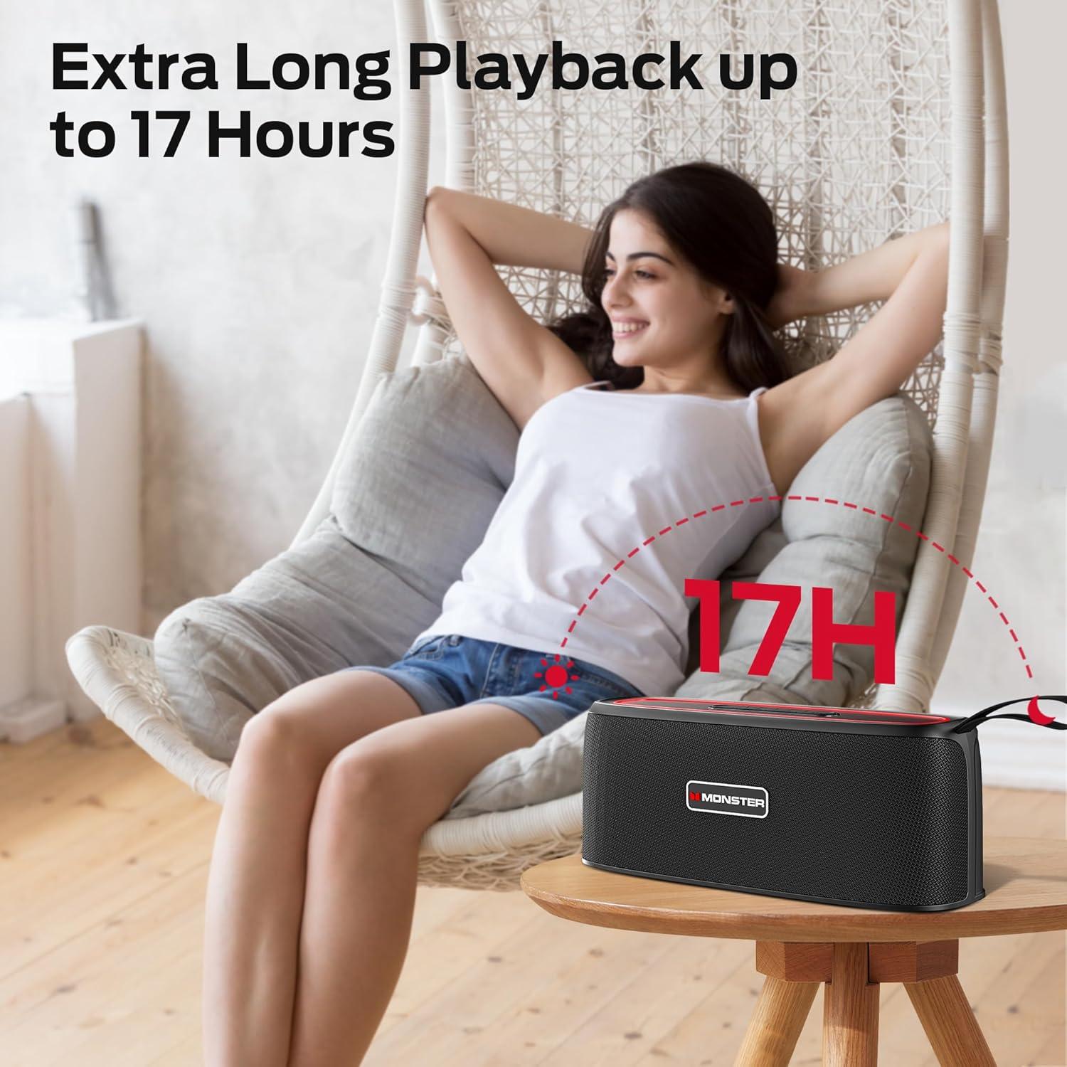 Altavoz Bluetooth Portátil Monster Shock 30W Impermeable IPX6