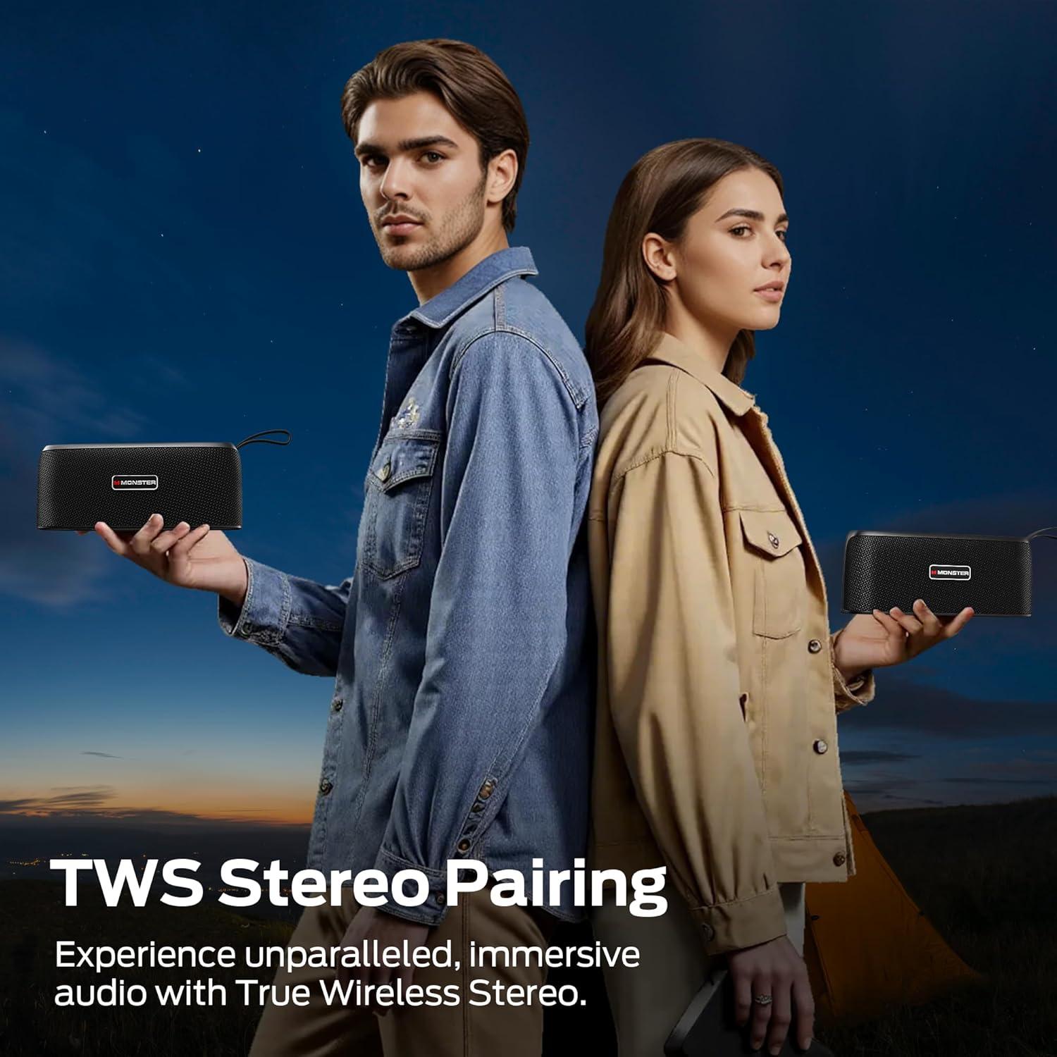 Altavoz Bluetooth Portátil Monster Shock 30W Impermeable IPX6