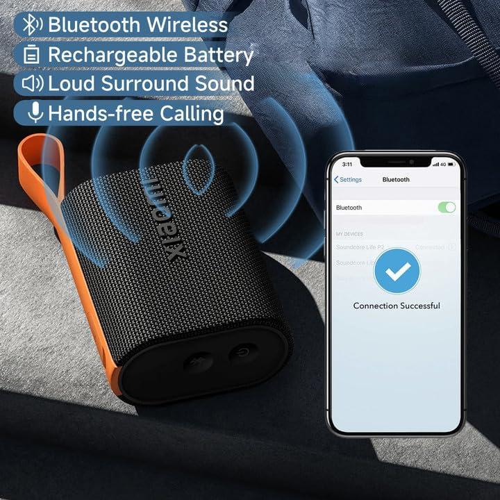 Altavoz Bluetooth Portátil Xiaomi MDZ-37-DB-01 IP67 10h