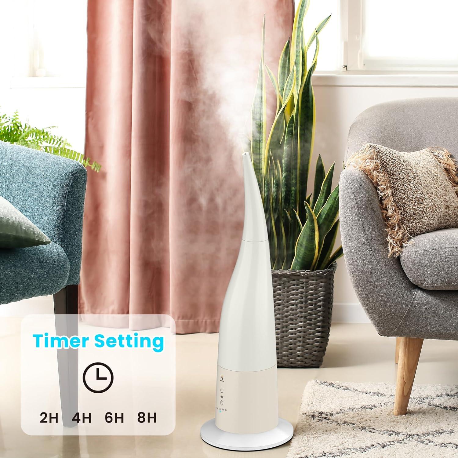 Humidificador Ultrasónico Genérico 3.03L Niebla Fría Blanco