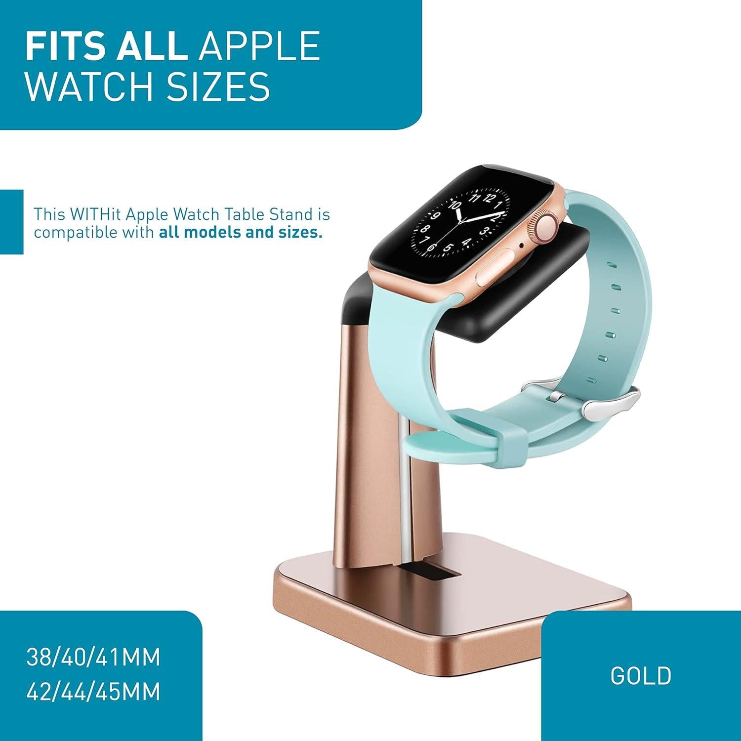 Soporte para Reloj Inteligente WITHit Dorado - Carga Apple Watch