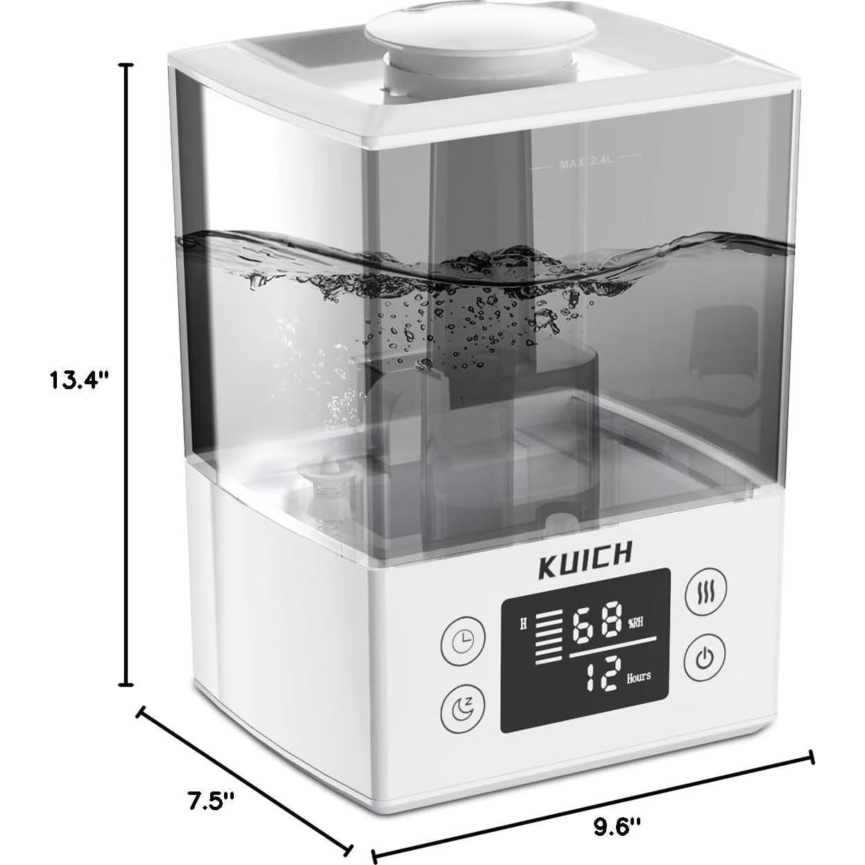 Humidificador de Aire KUICH HD-2401 2.4L Silencioso Blanco