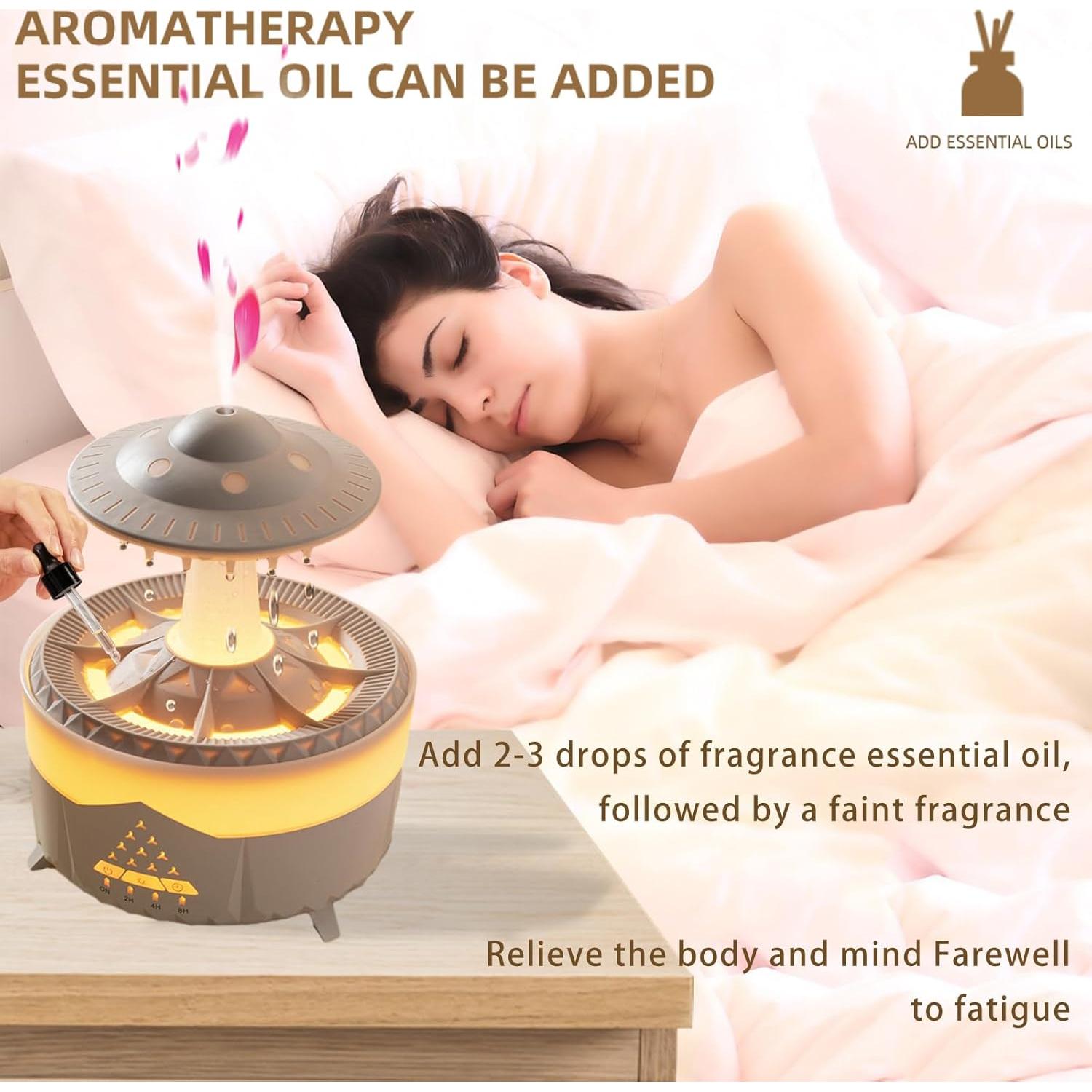 Humidificador de gotas de lluvia Fuliying V56 350ml 15W