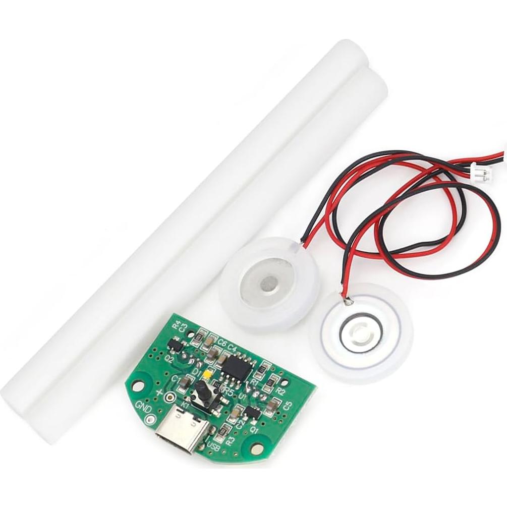 Kit humidificador de aire USB-C HiLetgo DIY doble boquilla