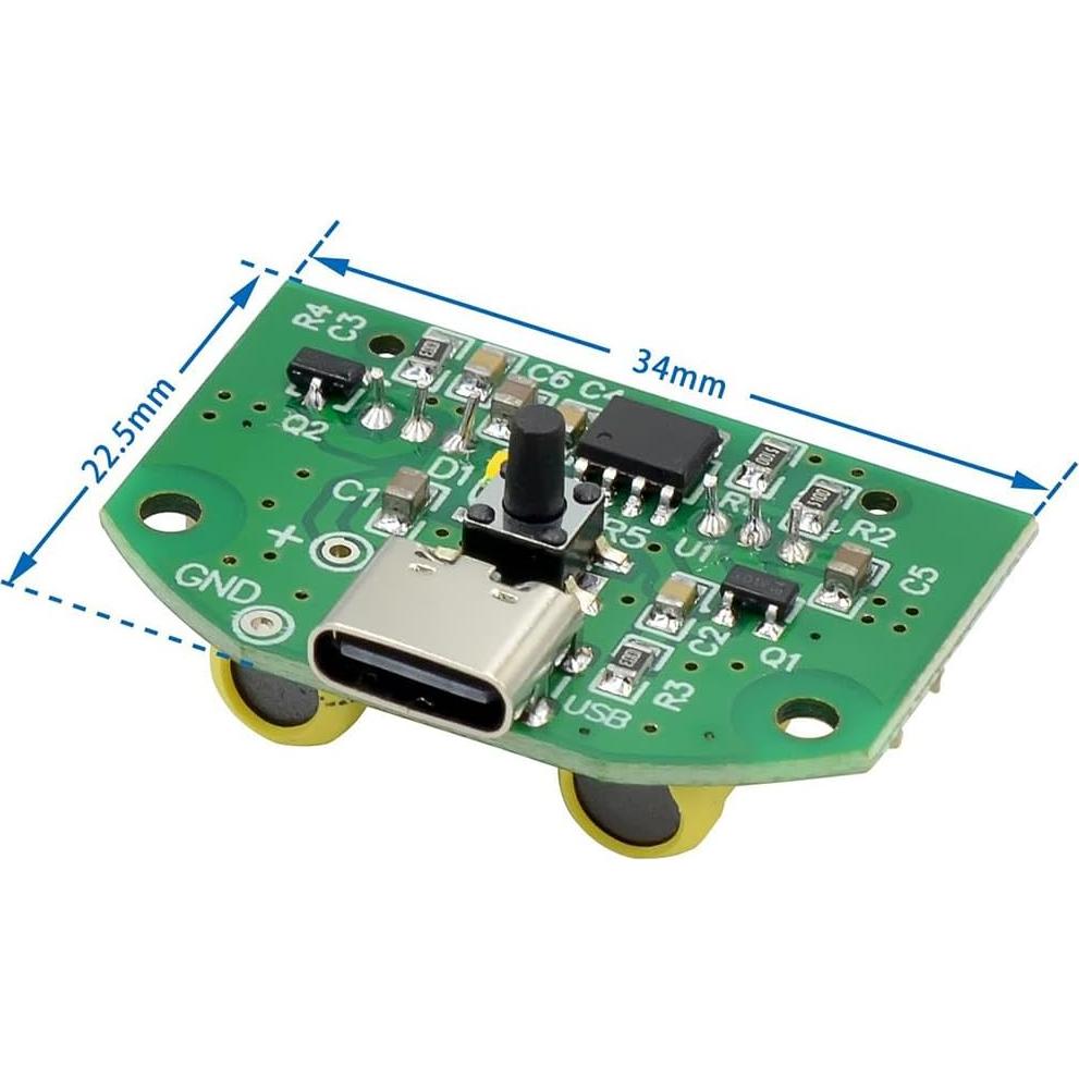 Kit humidificador de aire USB-C HiLetgo DIY doble boquilla