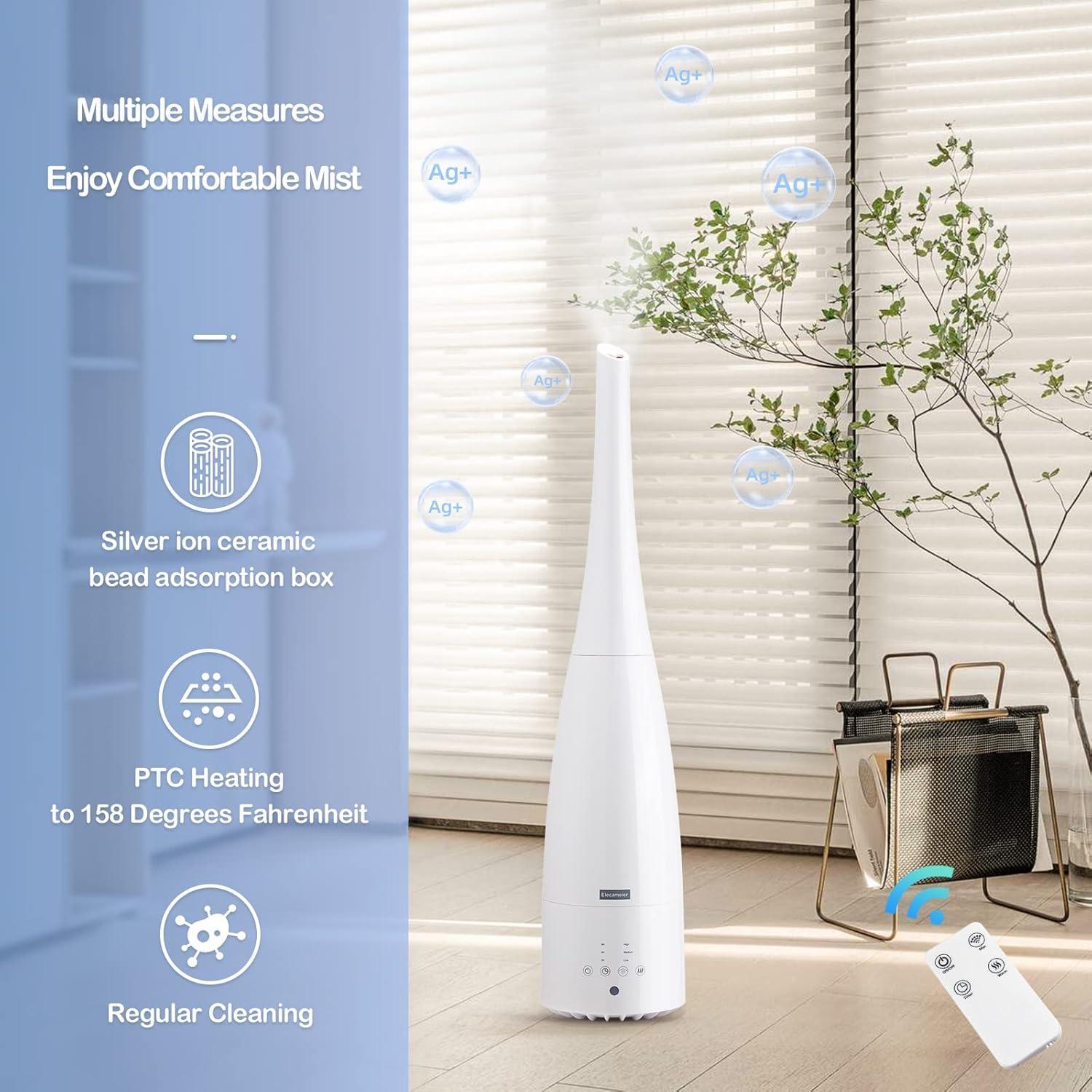 Humidificador de aire Elecameier 2.3L control remoto blanco