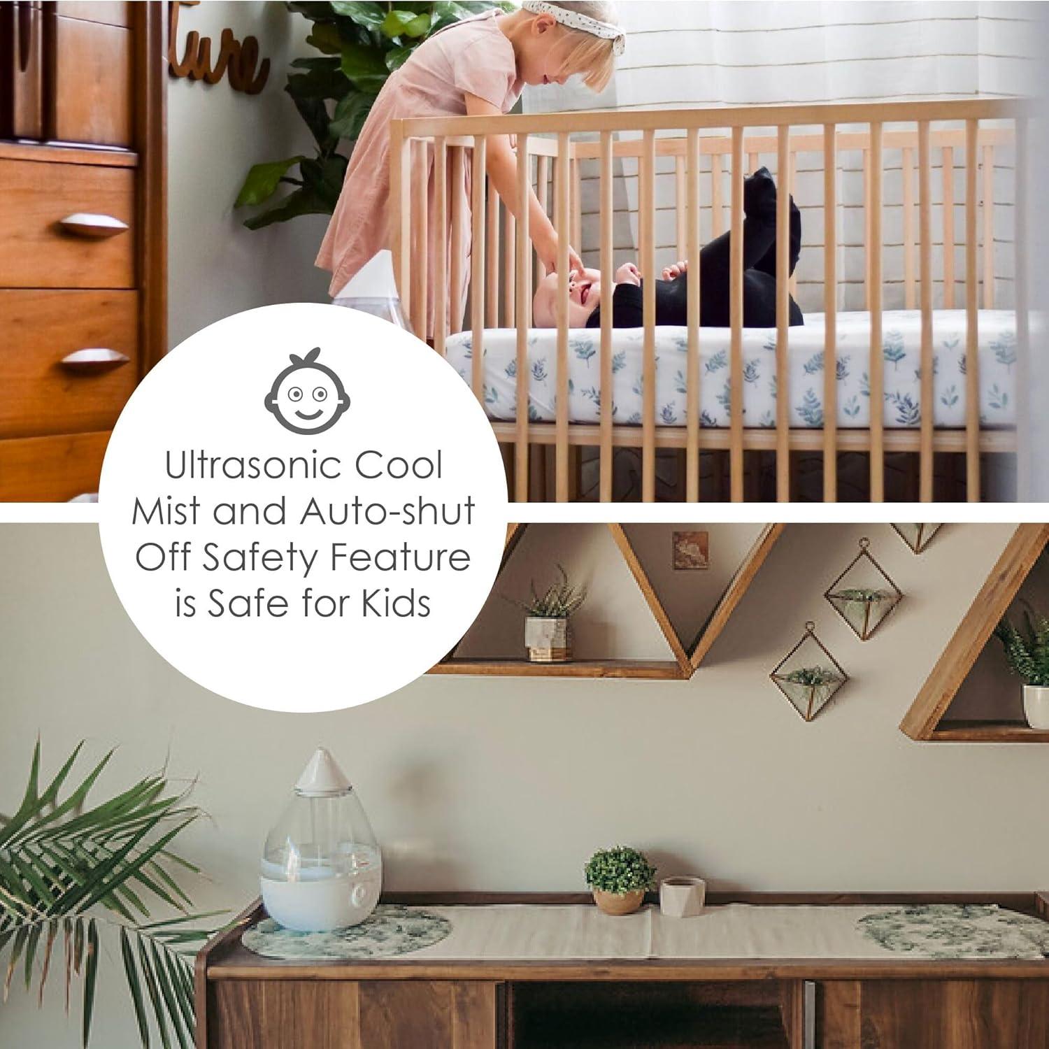 Humidificador Ultrasónico Crane 1 Galón Niebla Fría Blanco