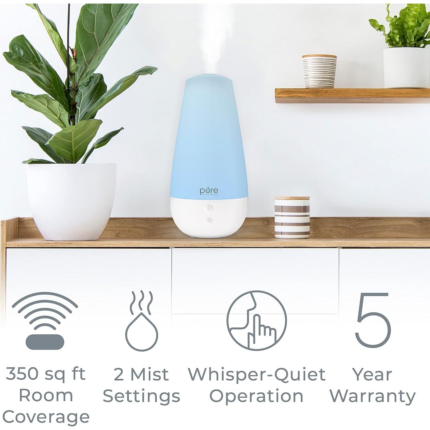 Humidificador ultrasónico 3 en 1 Pure Enrichment 2L