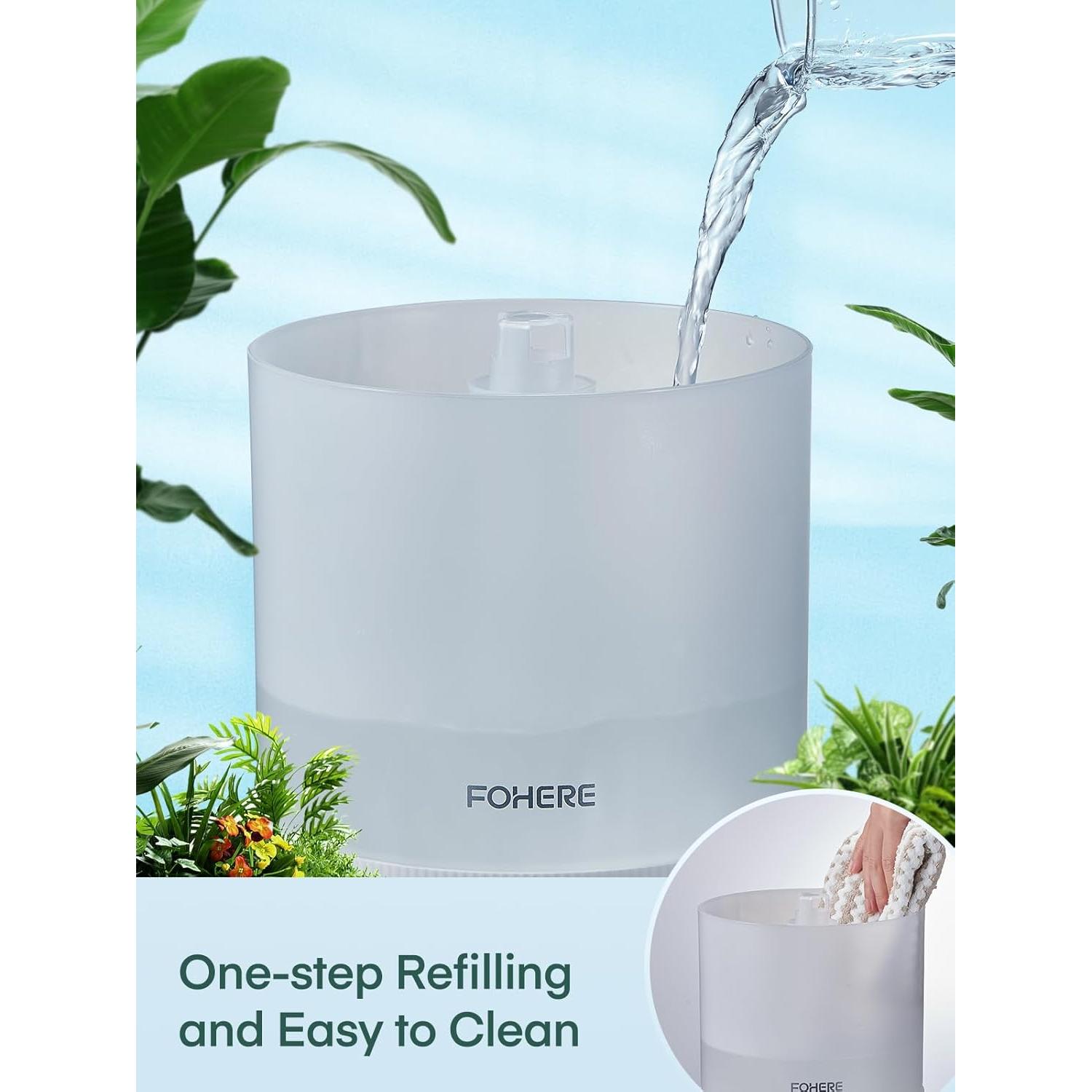 Humidificador ultrasónico FOHERE G1 3.2L con difusor 2-en-1